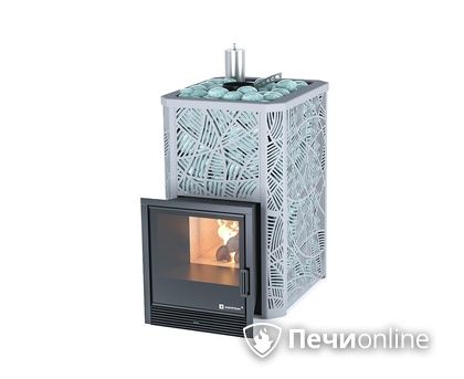 Дровяная печь-каменка ИзиСтим Ялта 15 (Модерн), AISI 430 в Каменске-Уральском